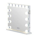 Myfitin Hollywood Mirror Pro Max - Tabletop or Wall Mount Mirror with 15 Dimmable LED Bulbs